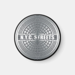 Manhole NYC Magnet