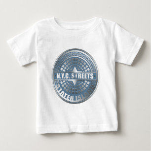 Manhole Staten Island Blue Baby T-Shirt