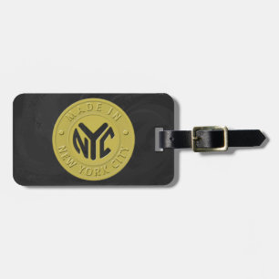 Manhole Staten Island Grey Luggage Tag