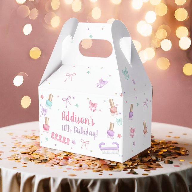 Mani-Pedi Party Manicure Pedicure Nail Polish Favor Box (Creator Uploaded)