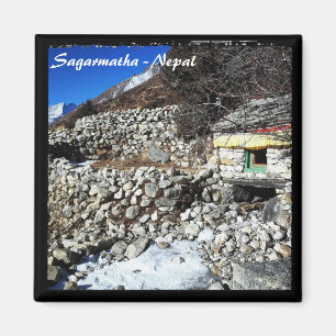 Mani Wheel water powered, Himalayas - Nepal Magnet