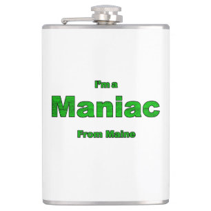 Maniac from Maine Hip Flask