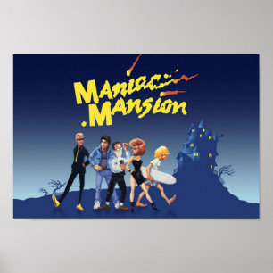 Maniac Mansion 09 Game Cover Poster