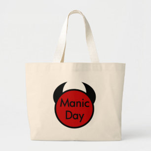 Manic Day Large Tote Bag
