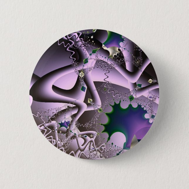 Manic Episodes - Fractal Art 2 Inch Round Button (Front)