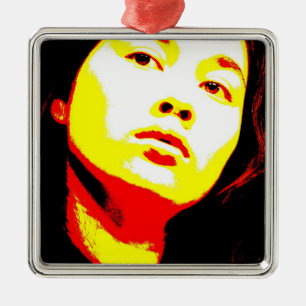 Manic Kin 6 Metal Ornament