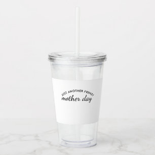 Manic Momday Busy Mom Funny Mother's Day Design Acrylic Tumbler