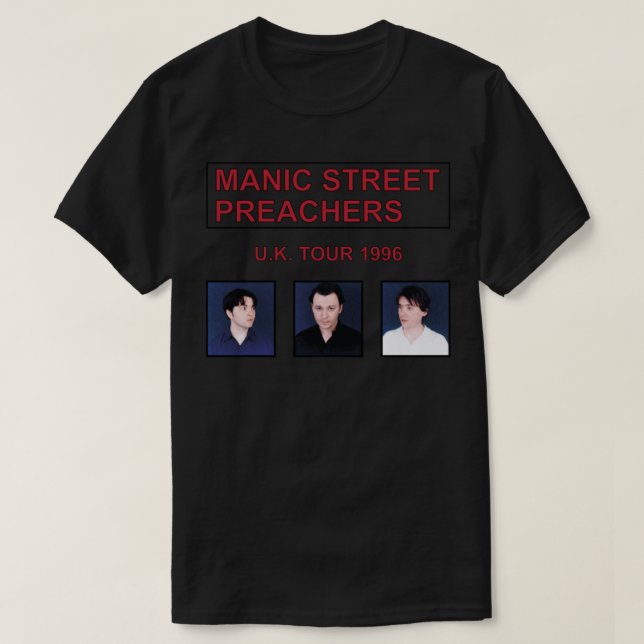 Manic Street Preachers Uk 1996 T-Shirt (Design devant)