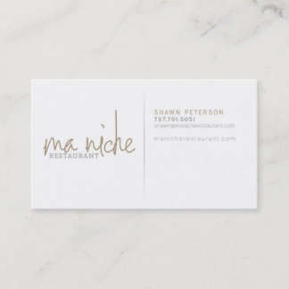 MaNiche - Shawn Business Card