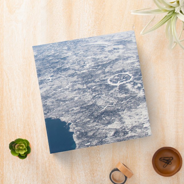 Manicouagan Crater And The St. Lawrence River Binder (In Situ)