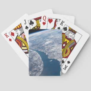 Manicouagan Crater And The St. Lawrence River Playing Cards