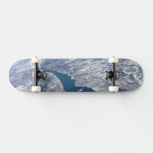 Manicouagan Crater And The St. Lawrence River Skateboard