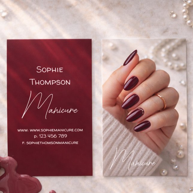 Manicure artist  business card (Creator Uploaded)