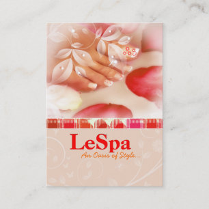 Manicure Pedicure Salon Technician  Business Card