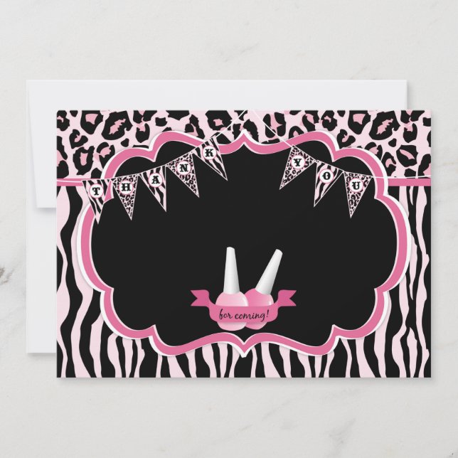 Manicure & Pedicure Spa Party Thank You Card (Front)