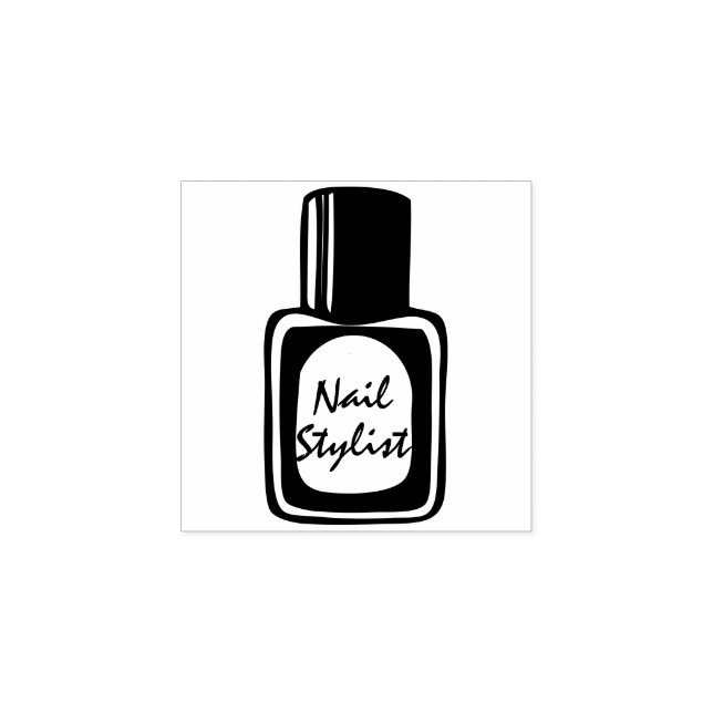 Manicure Prosthetic Nails Rubber Stamp (Imprint)