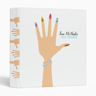 Manicures manucurist nail artist images notebook binder