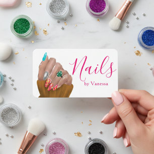 Manicurist Beauty Salon Nail Technician Business Card