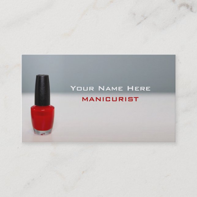 Manicurist Business Cards (Front)