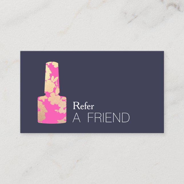 Manicurist Nail Salon Customer  Referral (Front)