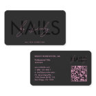 Manicurist Nail Tech Nail Artist Black Pink
