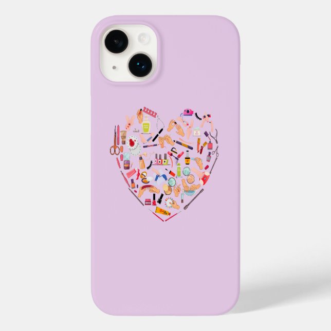 Manicurist Nail Technician Tool Heart Case-Mate iPhone Case (Back)