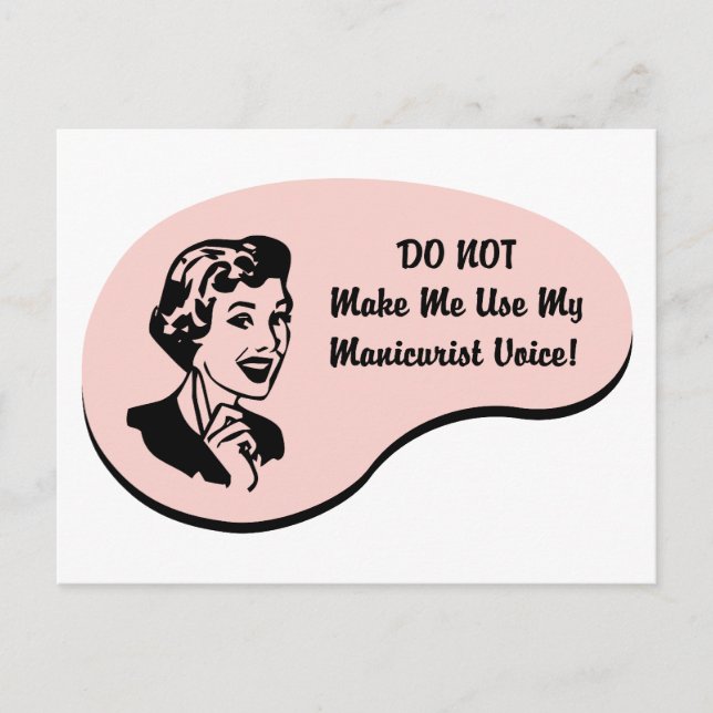 Manicurist Voice Postcard (Front)
