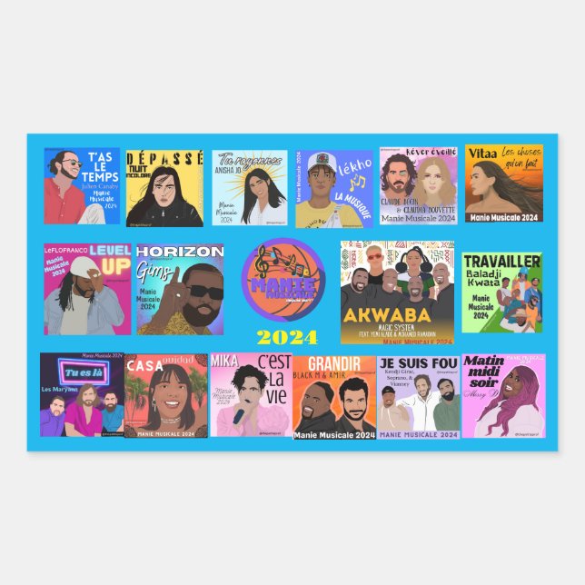 Manie Musicale 2024 all artists sticker (Front)