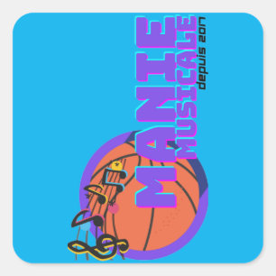 Manie Musicale autocollants carrés