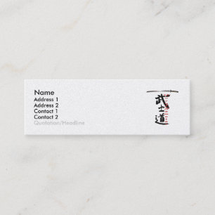 Manière de carte samouraï de profil