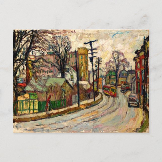 Manievich - A Street in the Bronx Postcard (Front)