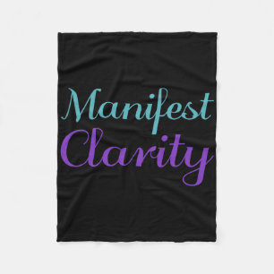Manifest Clarity Purple Suicide Prevention Awarene Fleece Blanket
