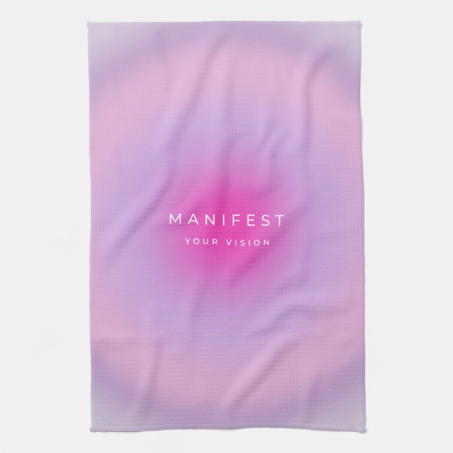 Manifest Your Vision Gradient Kitchen Towel (Vertical)