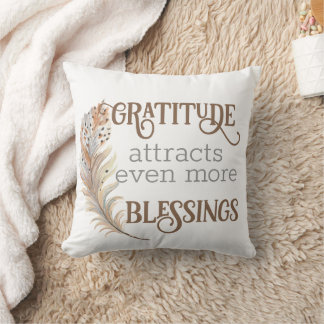 Manifestation affirmation custom throw pillow