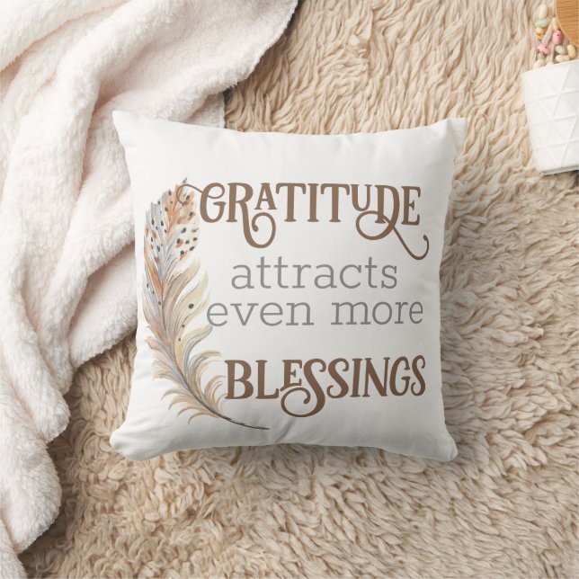 Manifestation affirmation custom throw pillow (Blanket)
