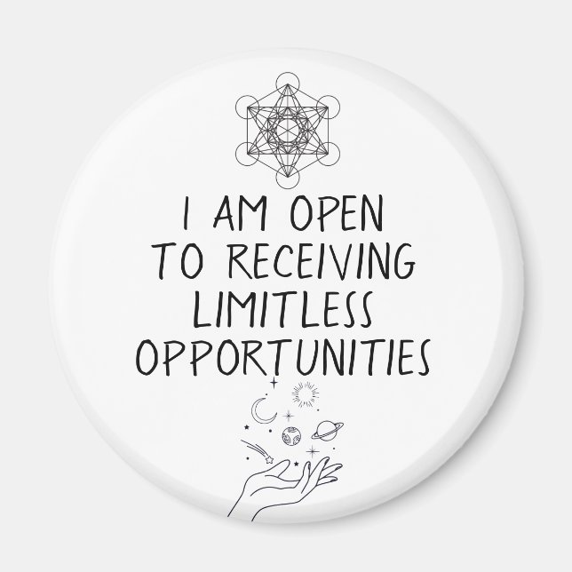 Manifestation Affirmation Magnet (Front)