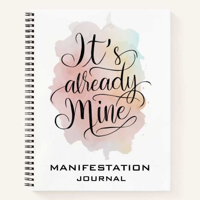 *~* Manifestation AP85  Law of Attraction Notebook (Front)