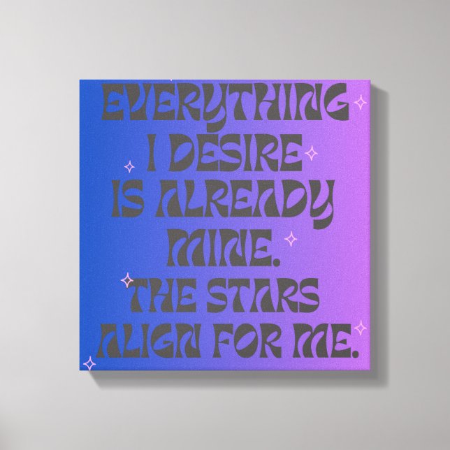 Manifestation  canvas print (Front)