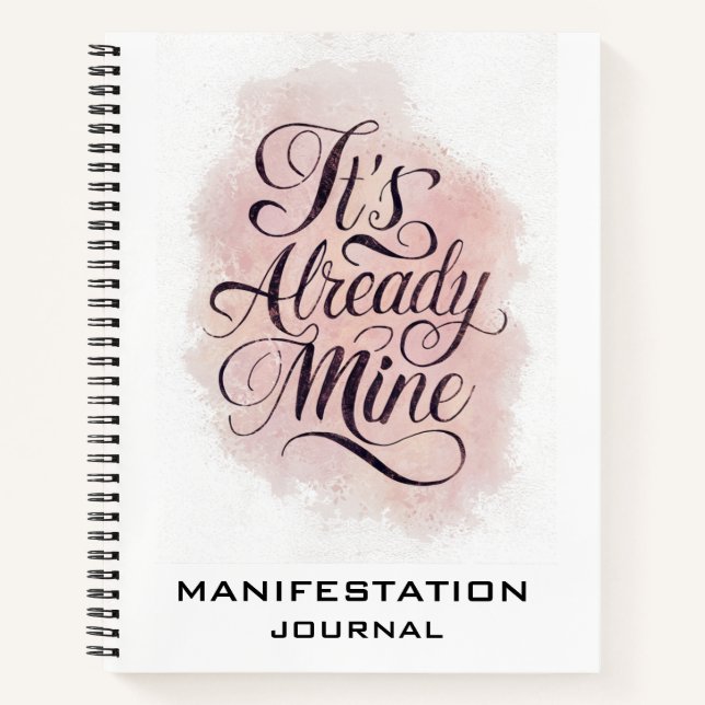 *~* Manifestation  Law of Attraction AP85 Notebook (Front)