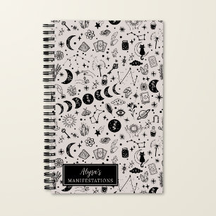 Manifestation Personalized Celestial Pattern Notebook