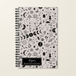 Manifestation Personalized Celestial Pattern Notebook