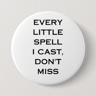 Manifestation Quote Typography Design 3 Inch Round Button