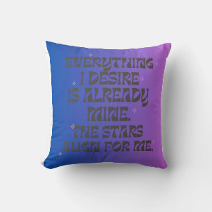 Manifestation throw pillow