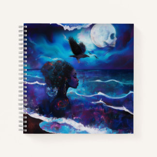 Manifesting Intention Occult Dark Witchy AI Art Notebook