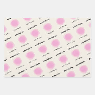 Manifesting, Manifestation, Positive Spiritual Wrapping Paper Sheet