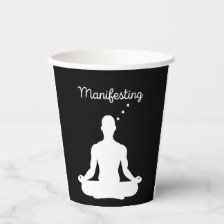 Manifesting Meditation Visual for Positive Vibes a Paper Cups