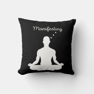 Manifesting Meditation Visual for Positive Vibes a Throw Pillow