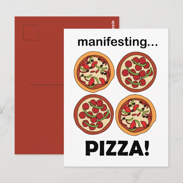 Manifesting Pepperoni Pizza  Postcard (Front/Back)