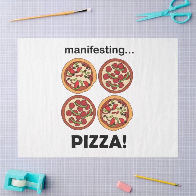 Manifesting Pepperoni Pizza  Tissue Paper (Craft)