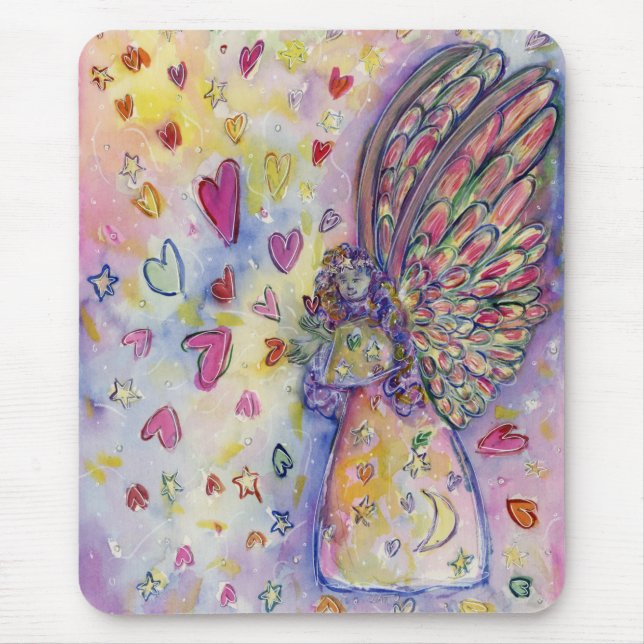 Manifesting Universe Guardian Angel Art Mousepad (Front)